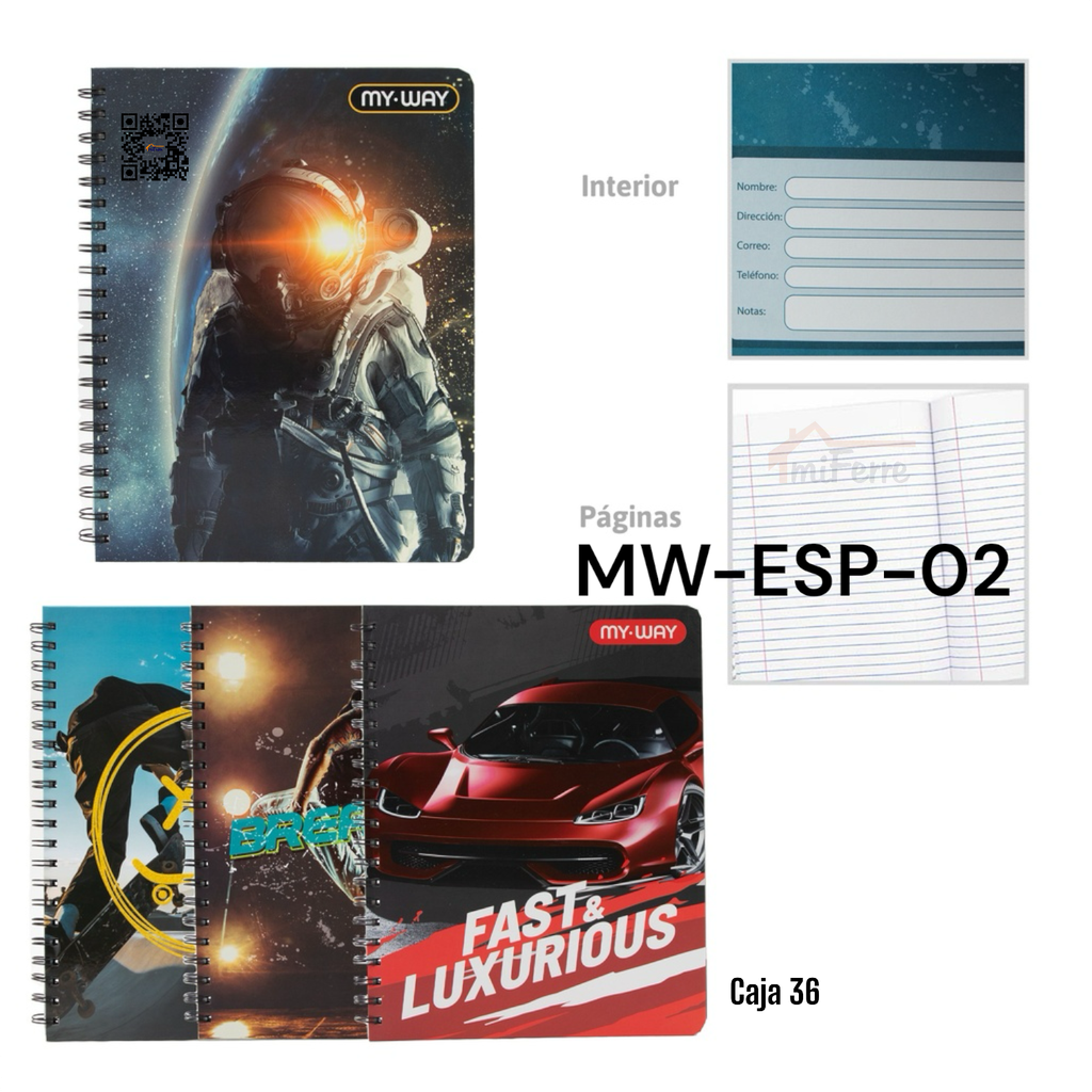 Cuaderno Espiral 1 Materia POINTER