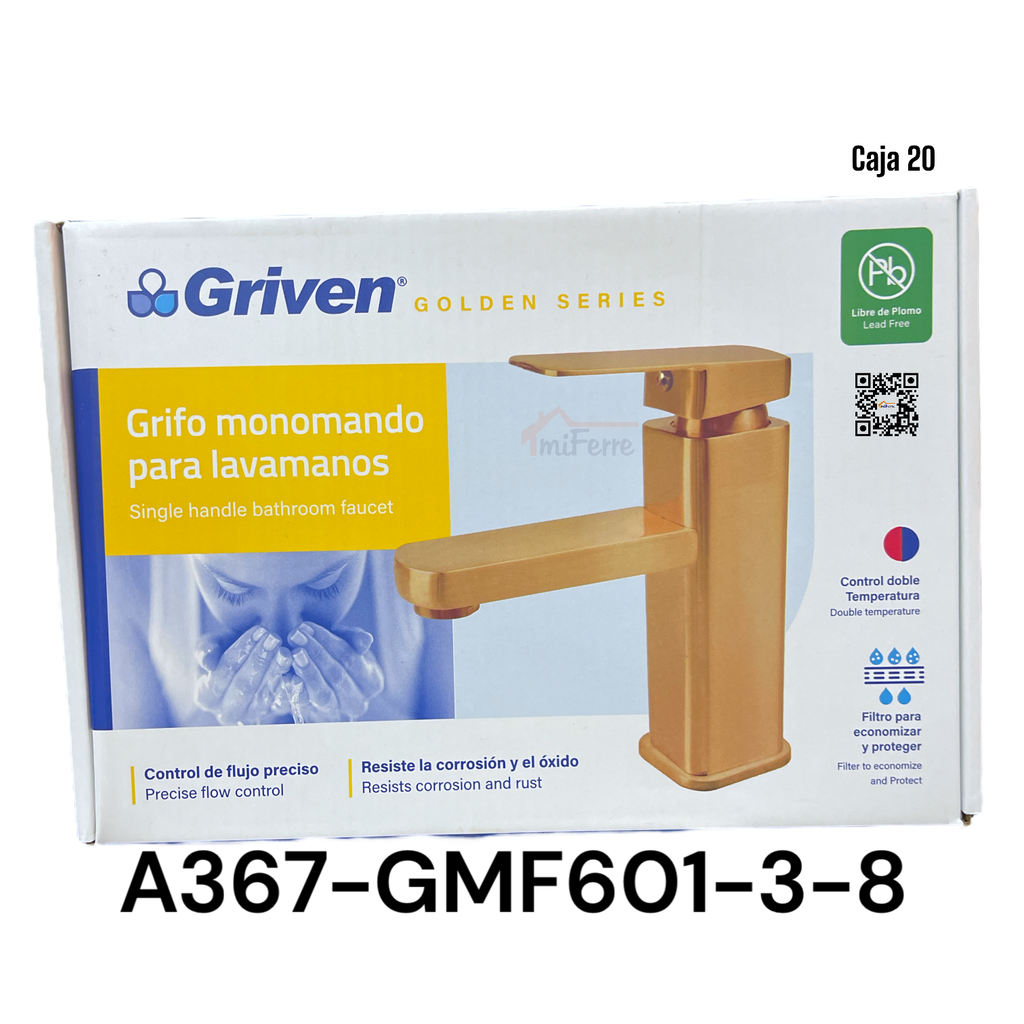 Grifo Monomando para Fregadero GRIVEN Golden Seriese