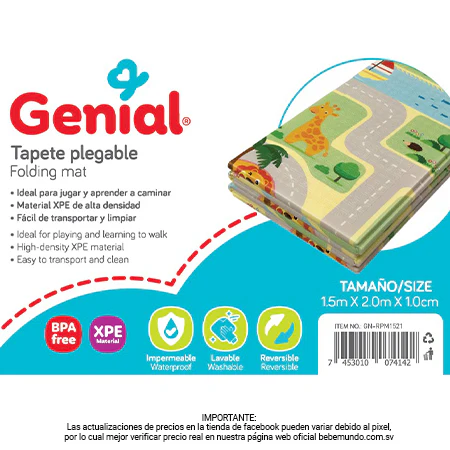 Tapete Plegable 150 X 200 X 1cm GENIAL