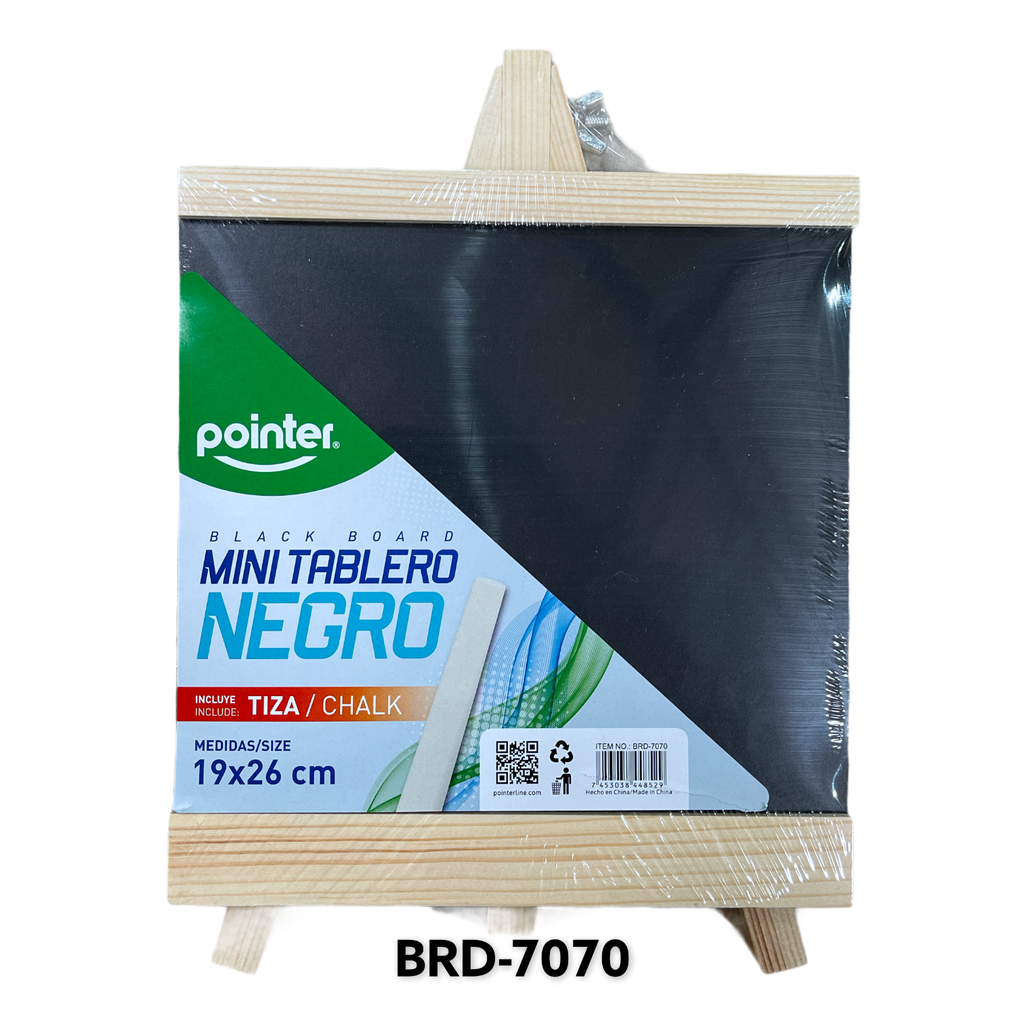 Mini Tablero de Tiza 19 x 26CM Negro POINTER