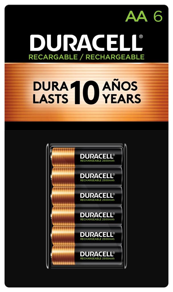 Bateria Recargable AA Alkalina DURACELL 6pza