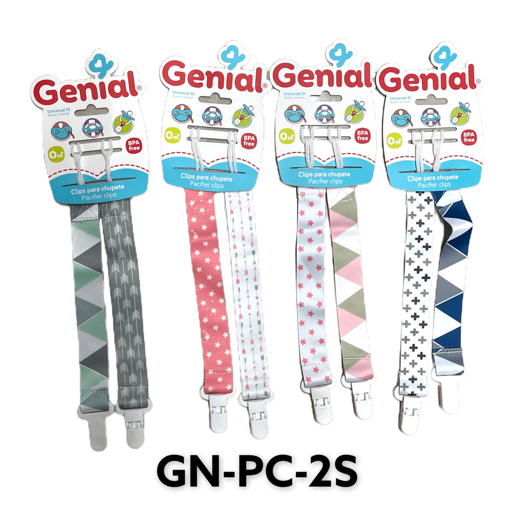 Clips para Chupetes 2pza GENIAL