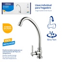 Llave Individual para Fregadero GRIVEN