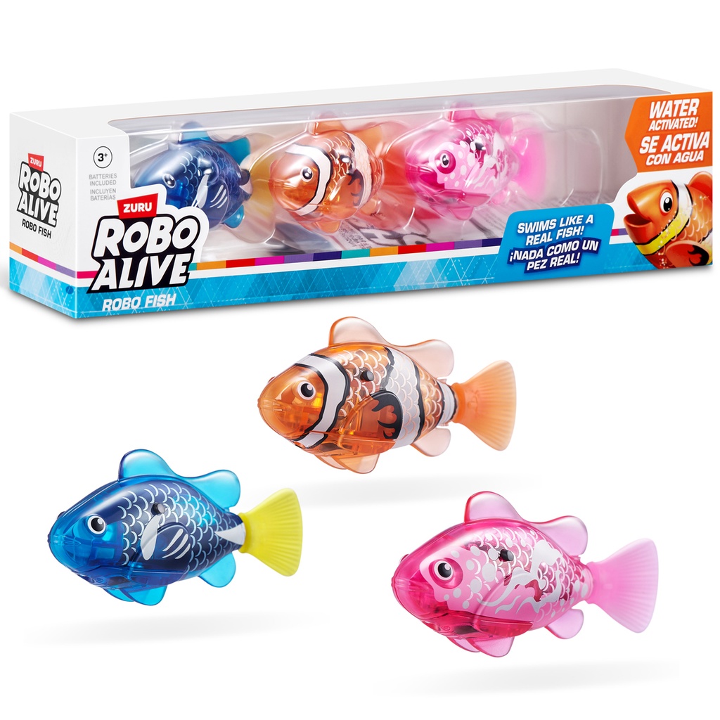 3 Pack Robo Fish - Robo Alive - Zuru Toys