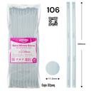 Barra de Silicona Gruesa 25pza POINTER