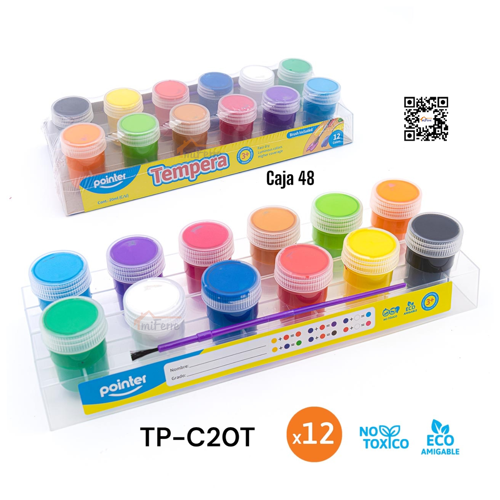 Tempera 12colores POINTER