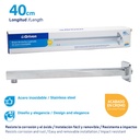 Brazo para Ducha Cuadrado 40cm GRIVEN