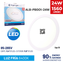 Lampara Led de Techo Ultradelgada Redonda 24W 6400K ANGEL LIGHT Basic