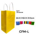 Bolsa de Manila 24.5 X 10.5 X 31.5cm 12pza