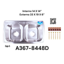 Fregador Doble 33 X 19" GRIVEN