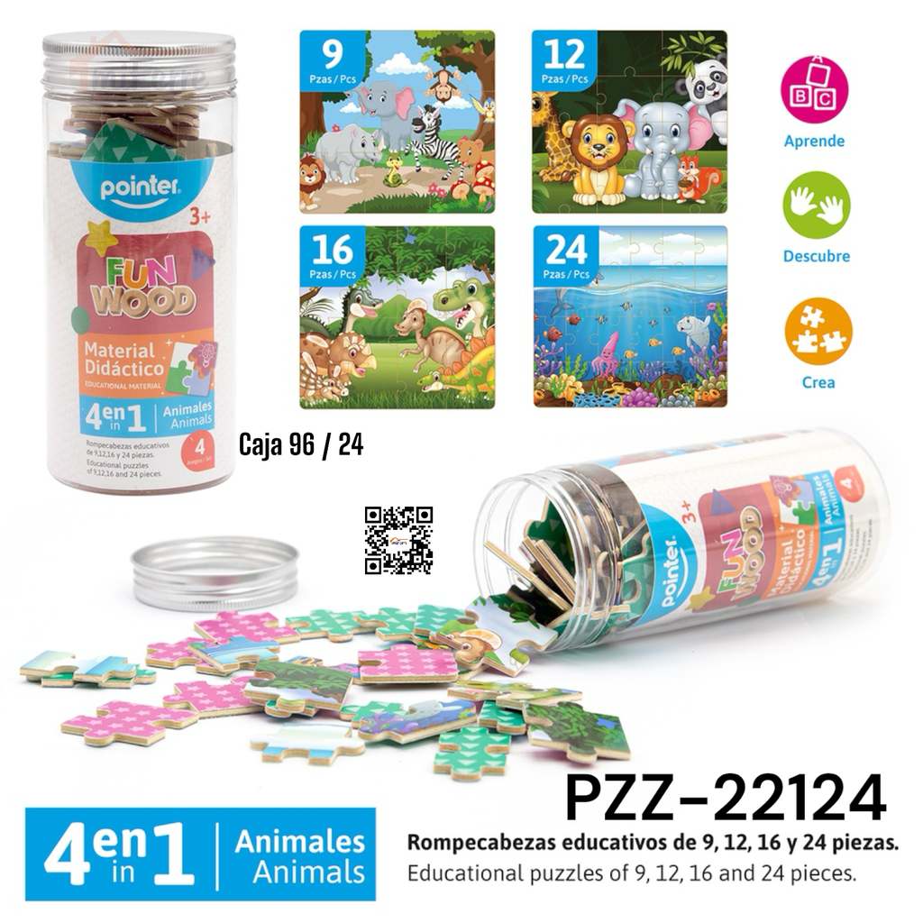 Rompecabezas 4en1 Material Didactico POINTER