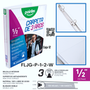 Carpeta de 3 Aros 1/2" Blanco POINTER