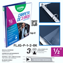Carpeta de 3 Aros 1/2" Negro POINTER