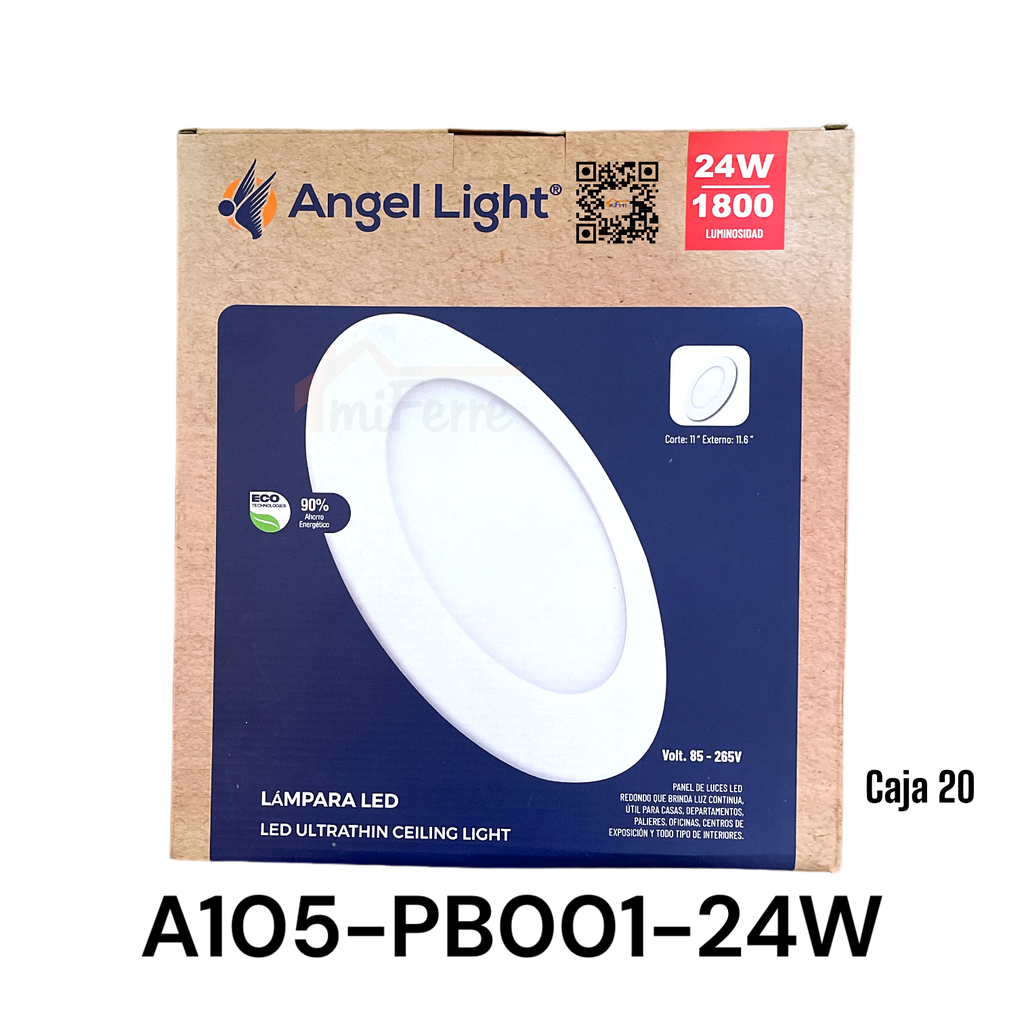 Lampara Led Redonda 24W 6400K ANGEL LIGHT