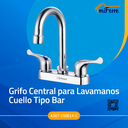 Grifo Central para Lavamanos Cuello Tipo Bar GRIVEN