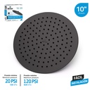 Regadera Tipo Lluvia 10" GRIVEN Black Series