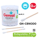 Palillos de Algodon 200pza GENIAL