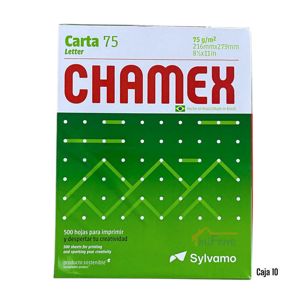 Papel Bond 8.5 X 11" 500hojas CHAMEX