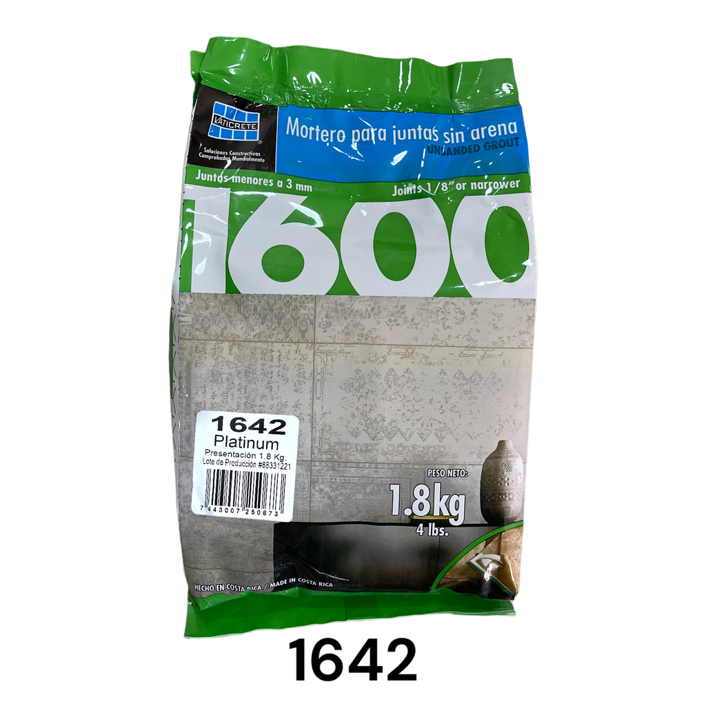 Lechada LATICRETE 1.8Kg Platinum