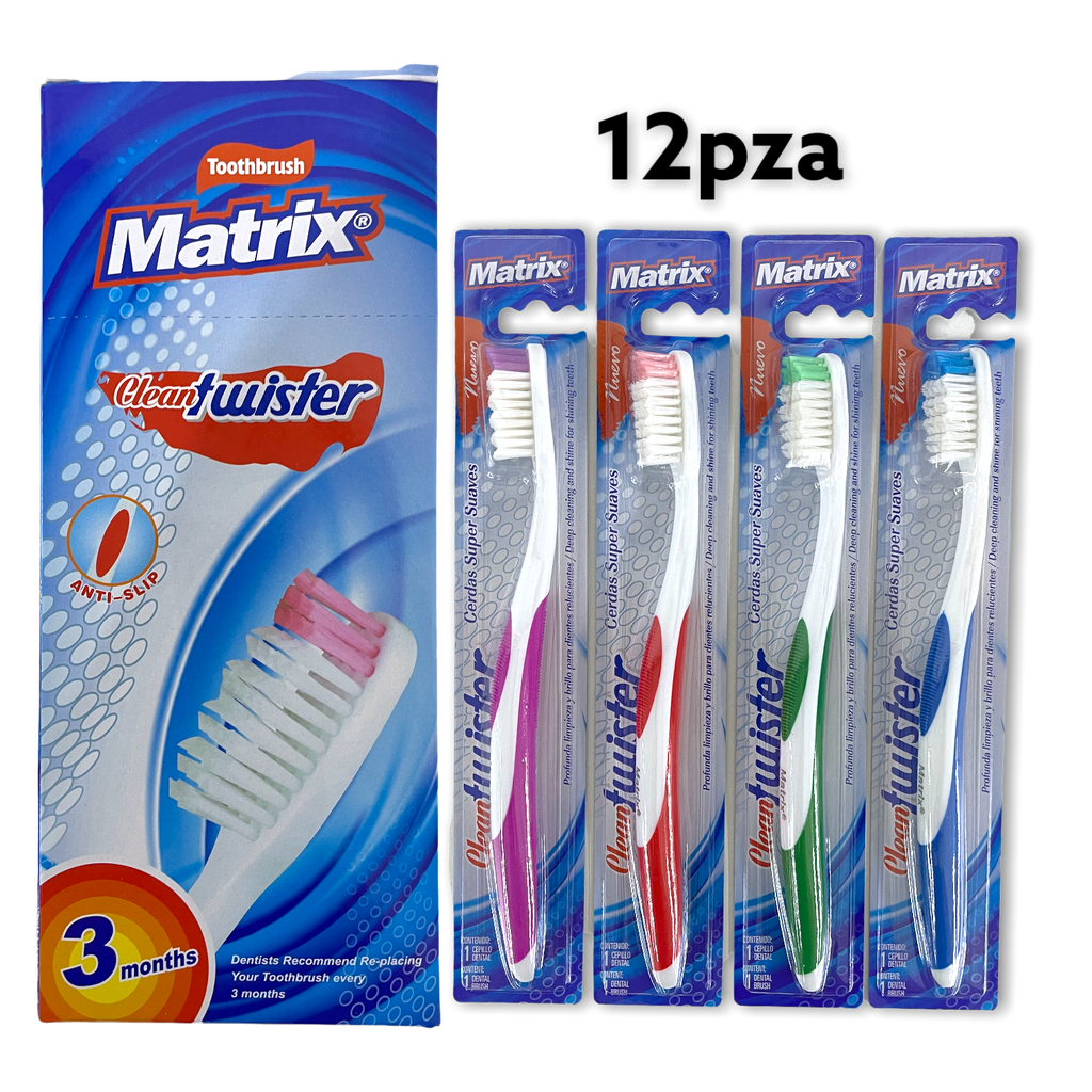 Cepillo Dental Clean Twister 12pza MATRIX