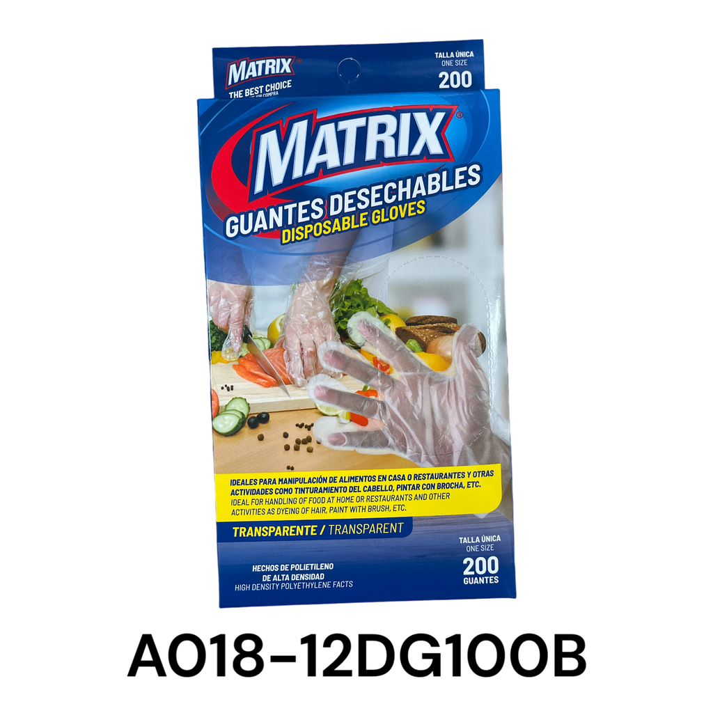 Guantes Desechables 200pza MATRIX