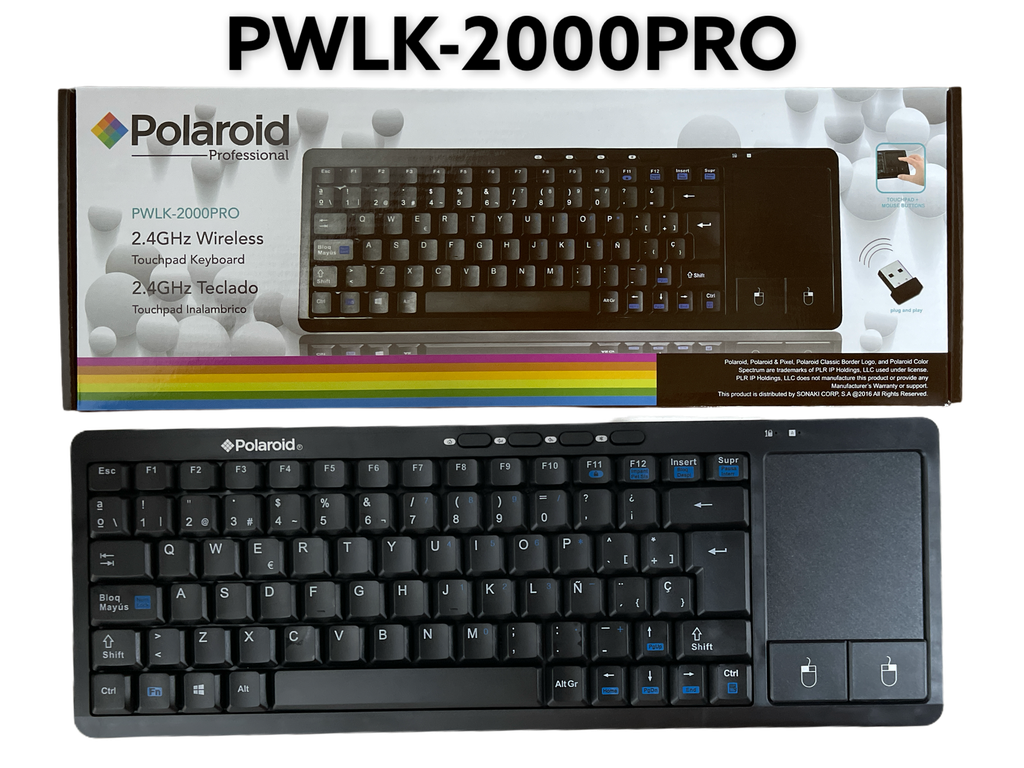 Teclado Inalambrico con Touchpad POLAROID