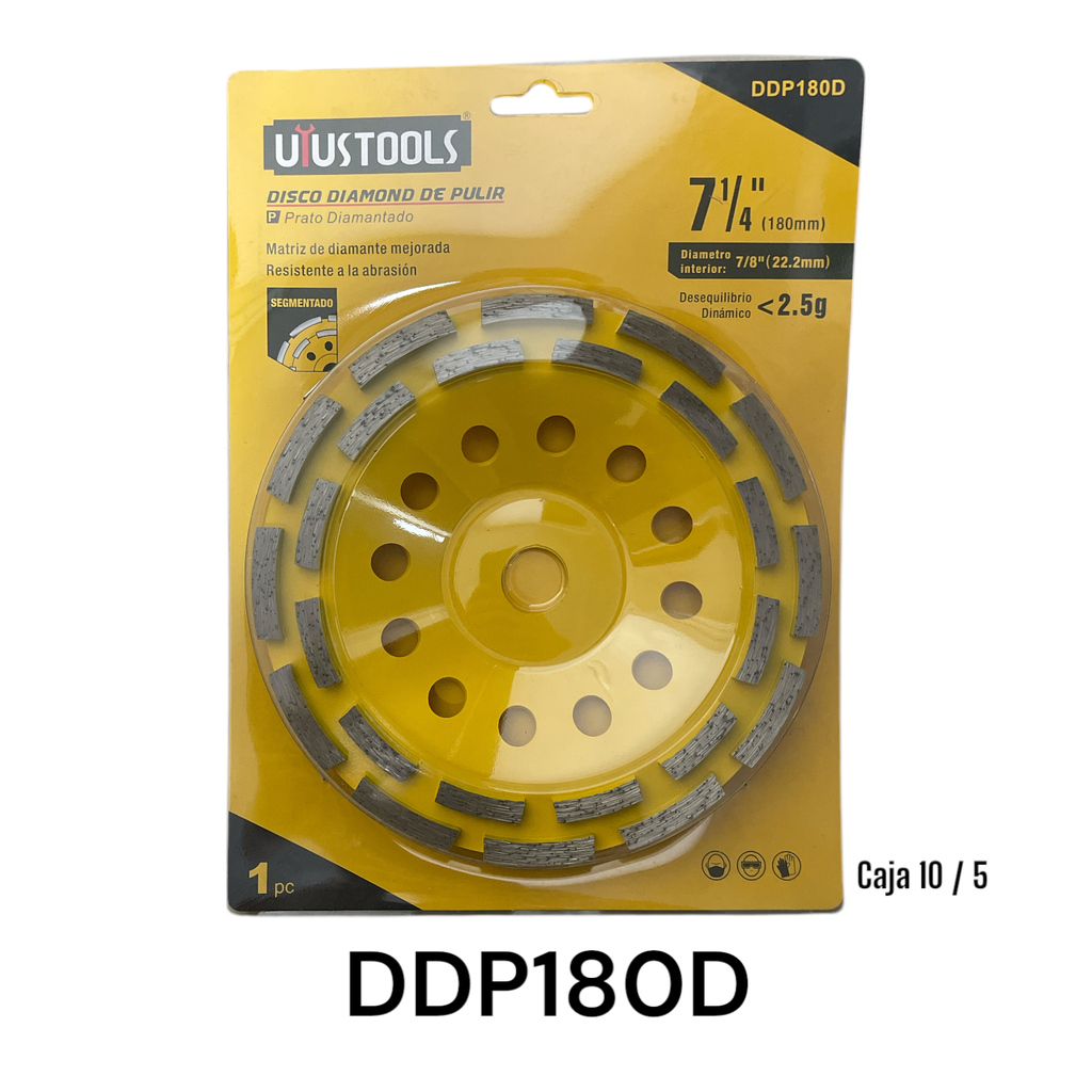 Disco Diamantado Doble para Pulir Segmentado 7-1/4" UYUSTOOLS