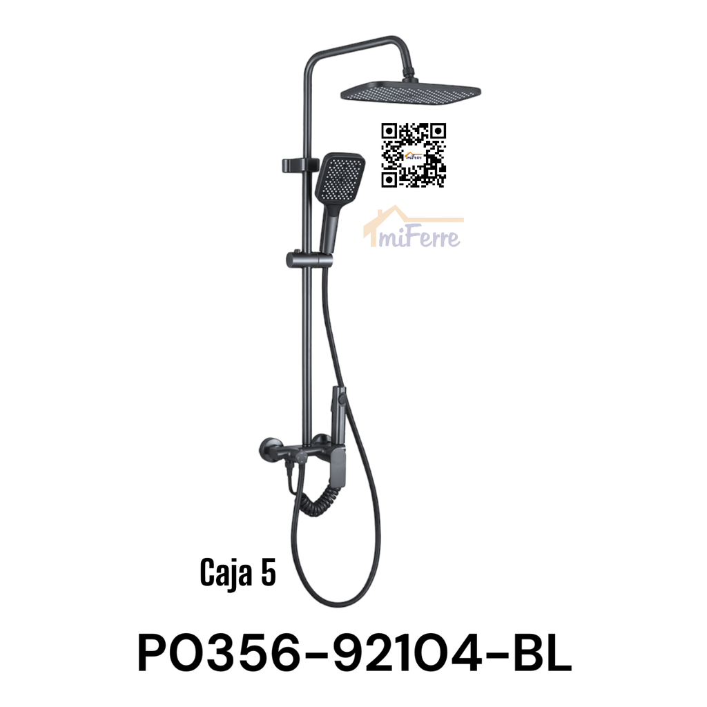 Ducha de Lluvia Negro BAHIT