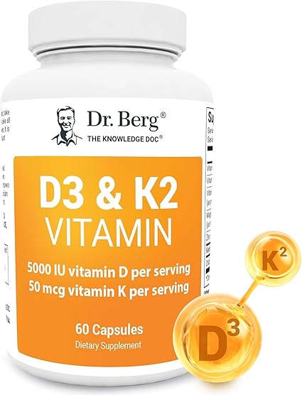 Dr. Berg D3 & K2 Vitamin 60capsulas