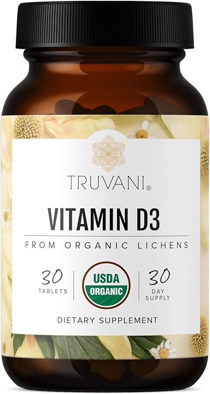 TRUVANI Organic Vitamin D3 30tablets