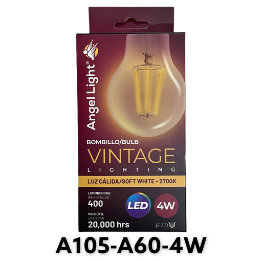 [A105-A60-4W] Bombillo Led Vintage 4W ANGEL LIGHT