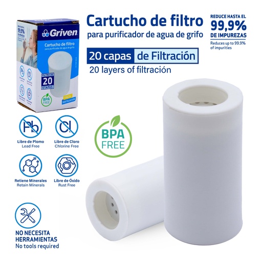 [GV-FWP-RE20] Repuesto para Filtro GV-FWP-20 GRIVEN