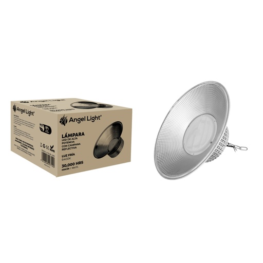 [A105-JML-100W] Lampara Led de Alta Potencia con Campana Reflectiva 100W 6400K