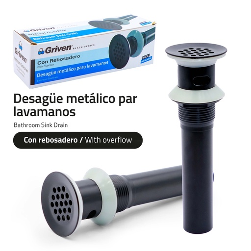 [GV-BL223] PO Plug Sin Rebosadero GRIVEN Black Series