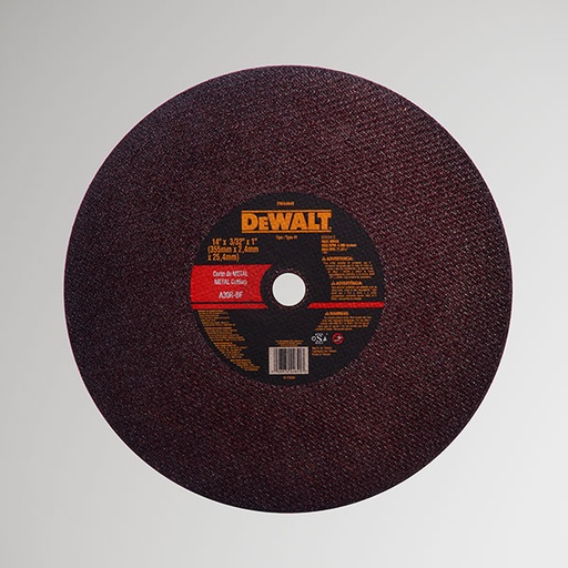 [DW44640] Disco de Corte Metal 14 X 3/32" DEWALT