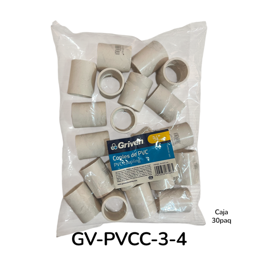 [GV-PVCC-3-4] Union PVC 3/4" 20pza GRIVEN