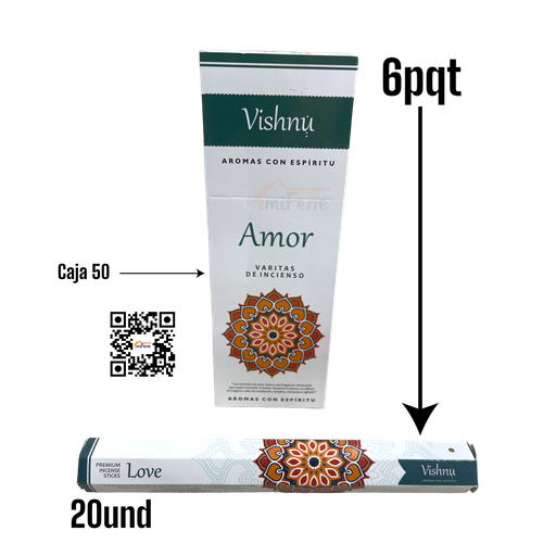 Incienso Amor VISHNU SAV