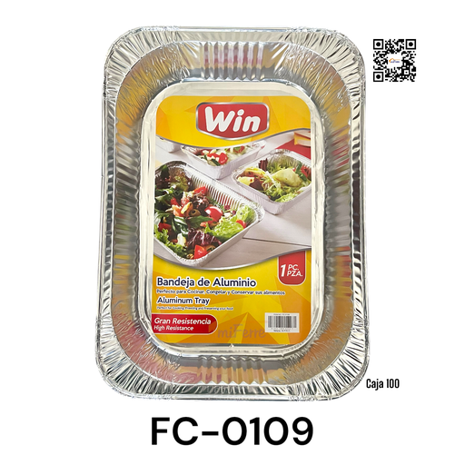[FC-0109] Bandeja de Aluminio 430 X 310 X 65mm WIN