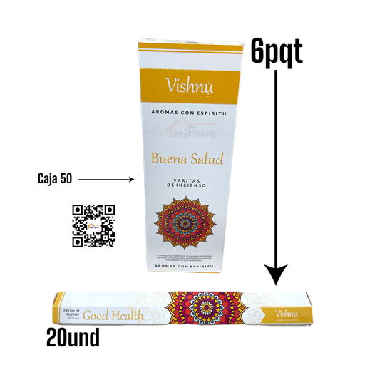 Incienso Buena Salud VISHNU SAV