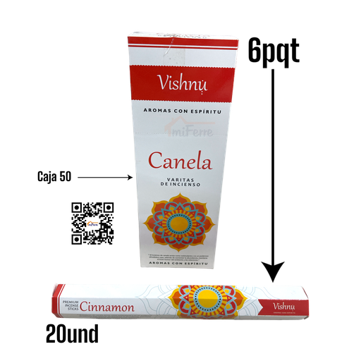Incienso Canela VISHNU SAV