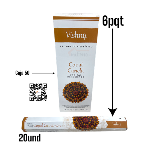 Incienso Copal Canela VISHNU SAV