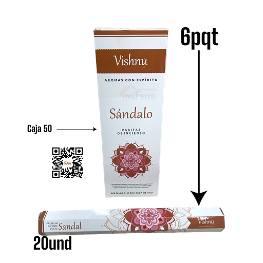 Incienso Sandalo VISHNU SAV