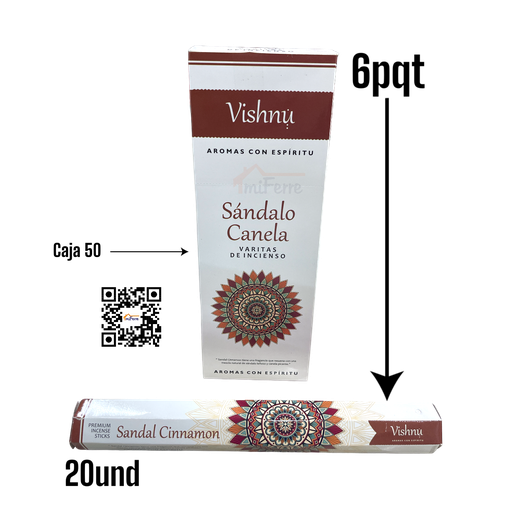 Incienso Sandalo Canela VISHNU SAV