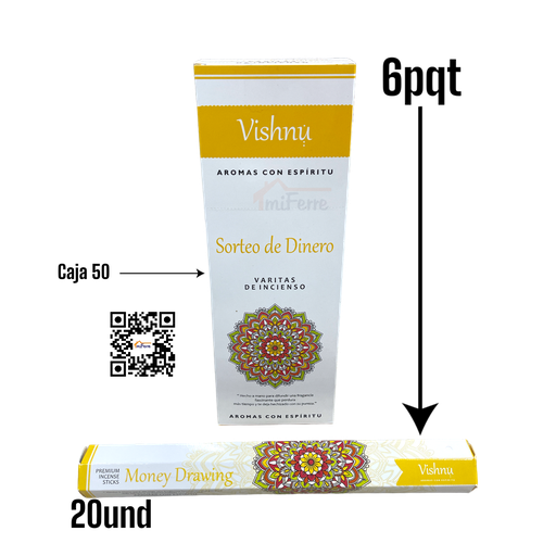 Incienso Sorte de Dinero VISHNU SAV