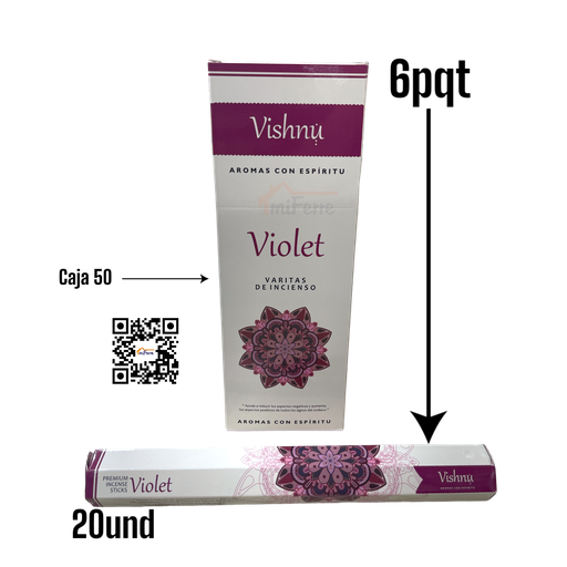 Incienso Violet VISHNU SAV