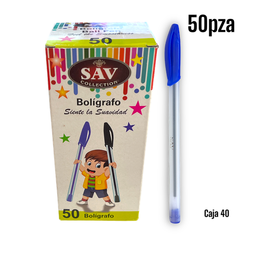 Boligrafos 50pza SAV