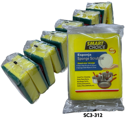 [SC3-312] Brillo de Esponja SMART CHOICE (docena)