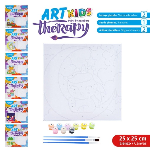 [CA-23134] Lienzo Pinta por Numeros 25 X 25cm POINTER