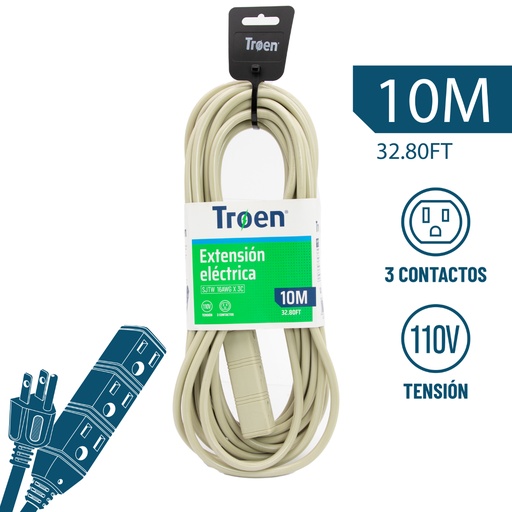 [A136-RO2714-10] Extension Electrica 10m (32.8ft) TROEN