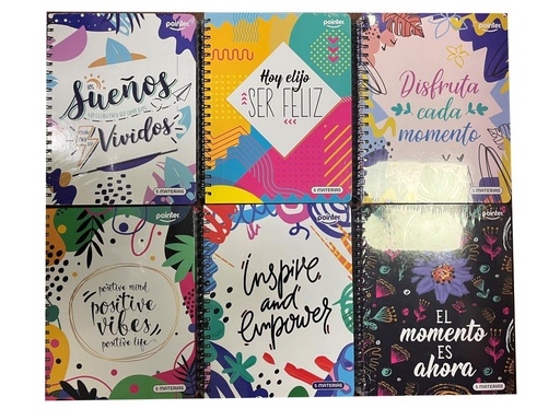 [ESP-05-5M] Cuaderno Espiral 5 Materias 320pag POINTER